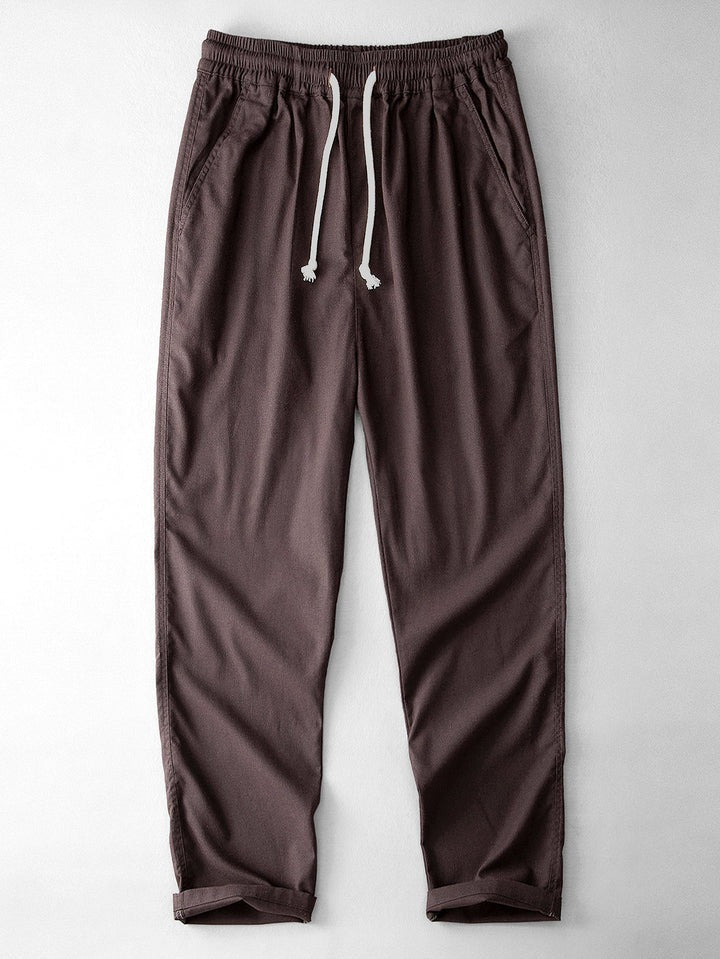 Straight Leg Linen Pants