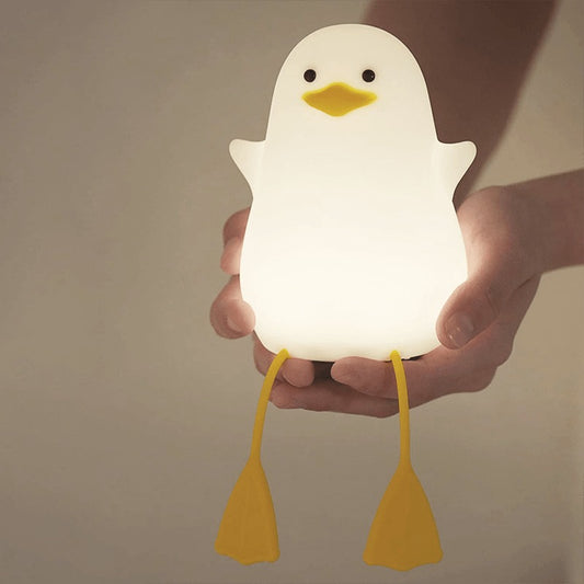 Cute Duck Night Light, Squishy Duck Lamp, Silicone Dimmable Nursery Nightlight