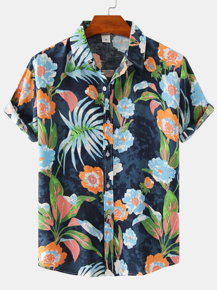 Printed Short Sleeve Men's Shirts SZYL041008