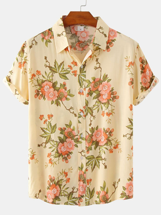 Printed Short Sleeve Men's Shirts SZYL041008