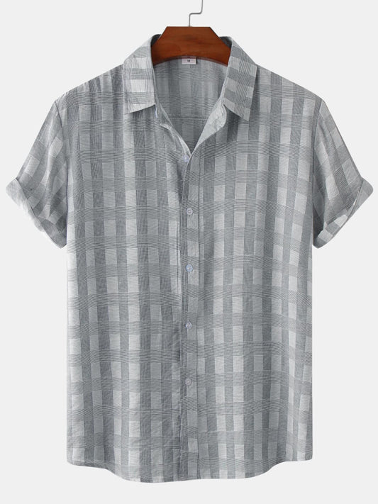 Printed Short Sleeve Men's Shirts SZYL041008