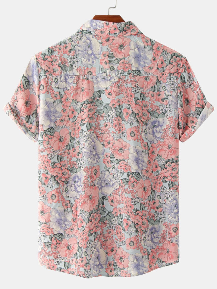 Printed Short Sleeve Men's Shirts SZYL041008