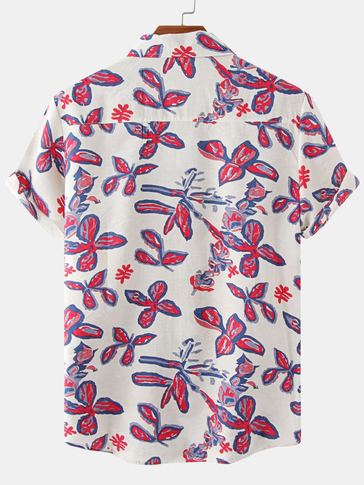 Printed Short Sleeve Men's Shirts SZYL041008