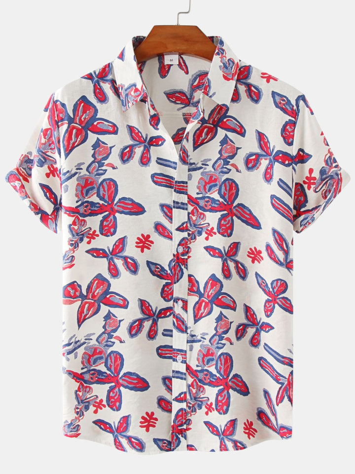 Printed Short Sleeve Men's Shirts SZYL041008