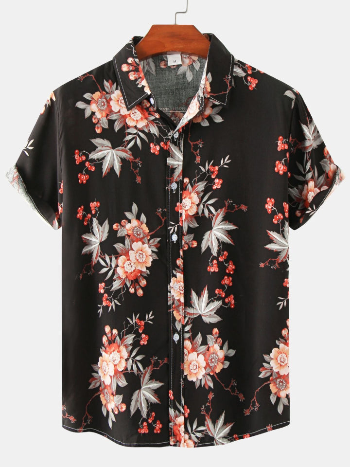 Printed Short Sleeve Men's Shirts SZYL041008