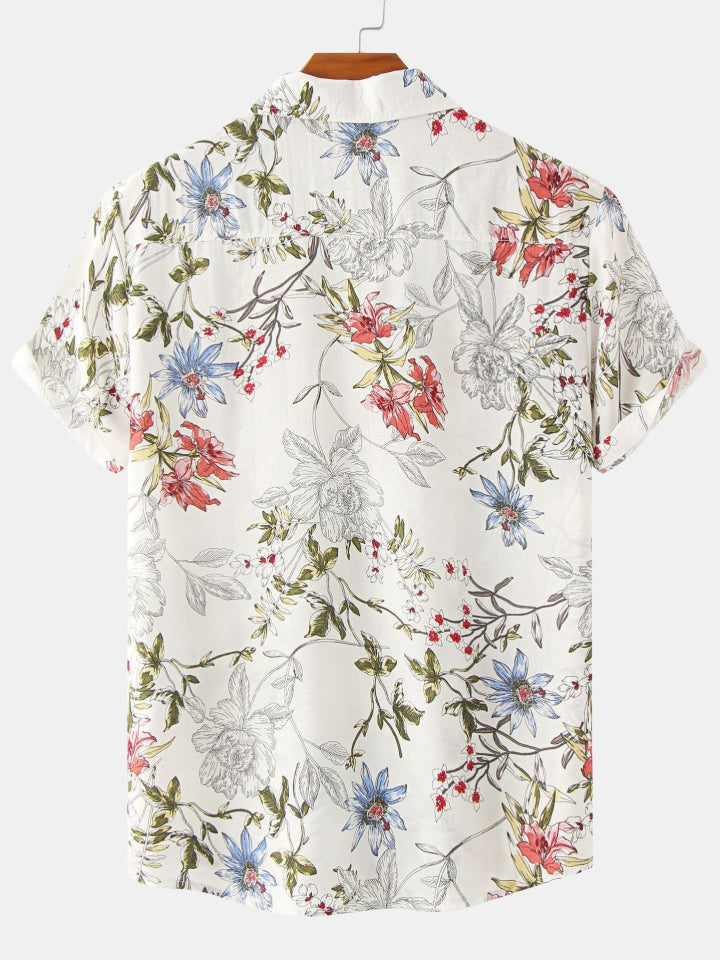 Printed Short Sleeve Men's Shirts SZYL041008