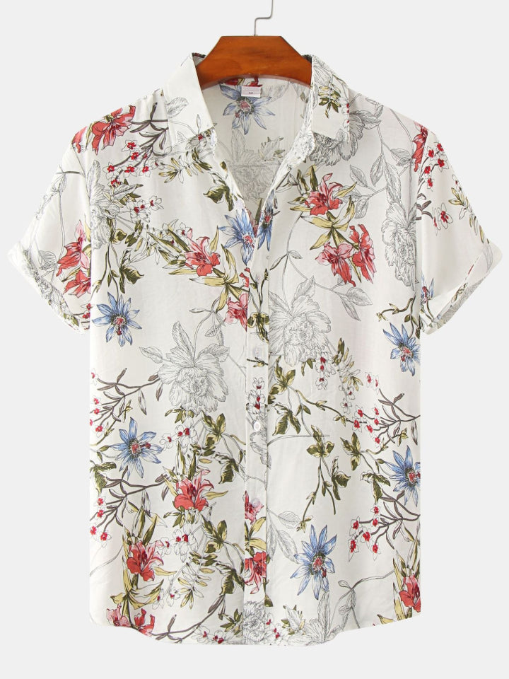 Printed Short Sleeve Men's Shirts SZYL041008