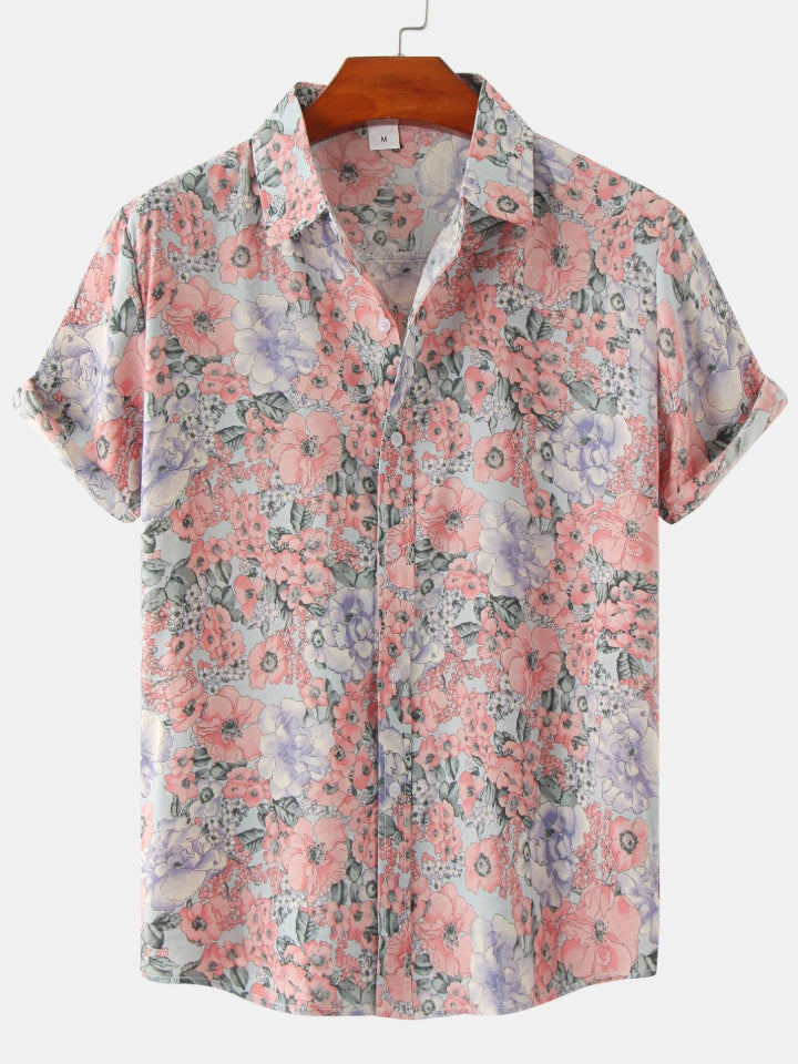 Printed Short Sleeve Men's Shirts SZYL041008