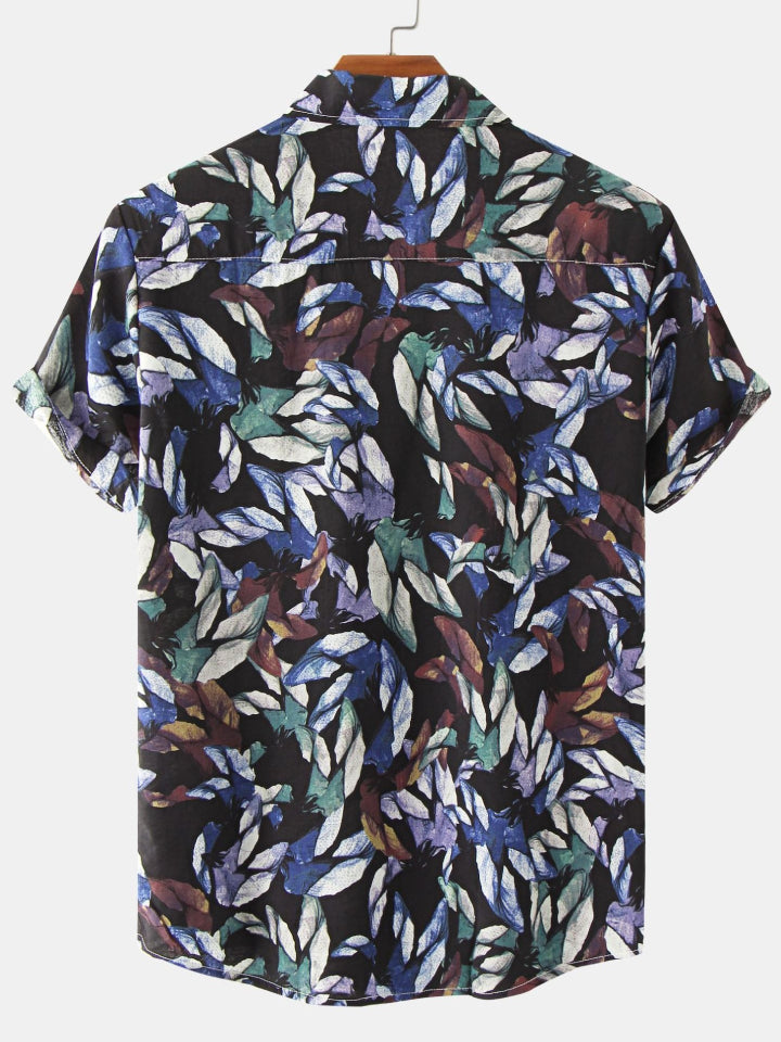 Printed Short Sleeve Men's Shirts SZYL041008