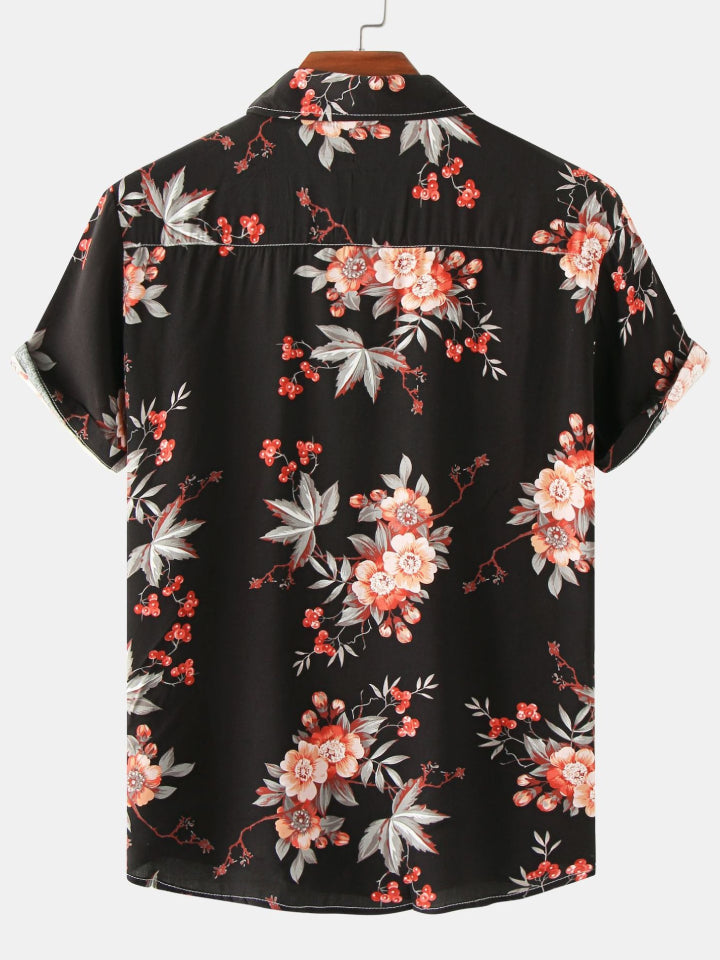 Printed Short Sleeve Men's Shirts SZYL041008