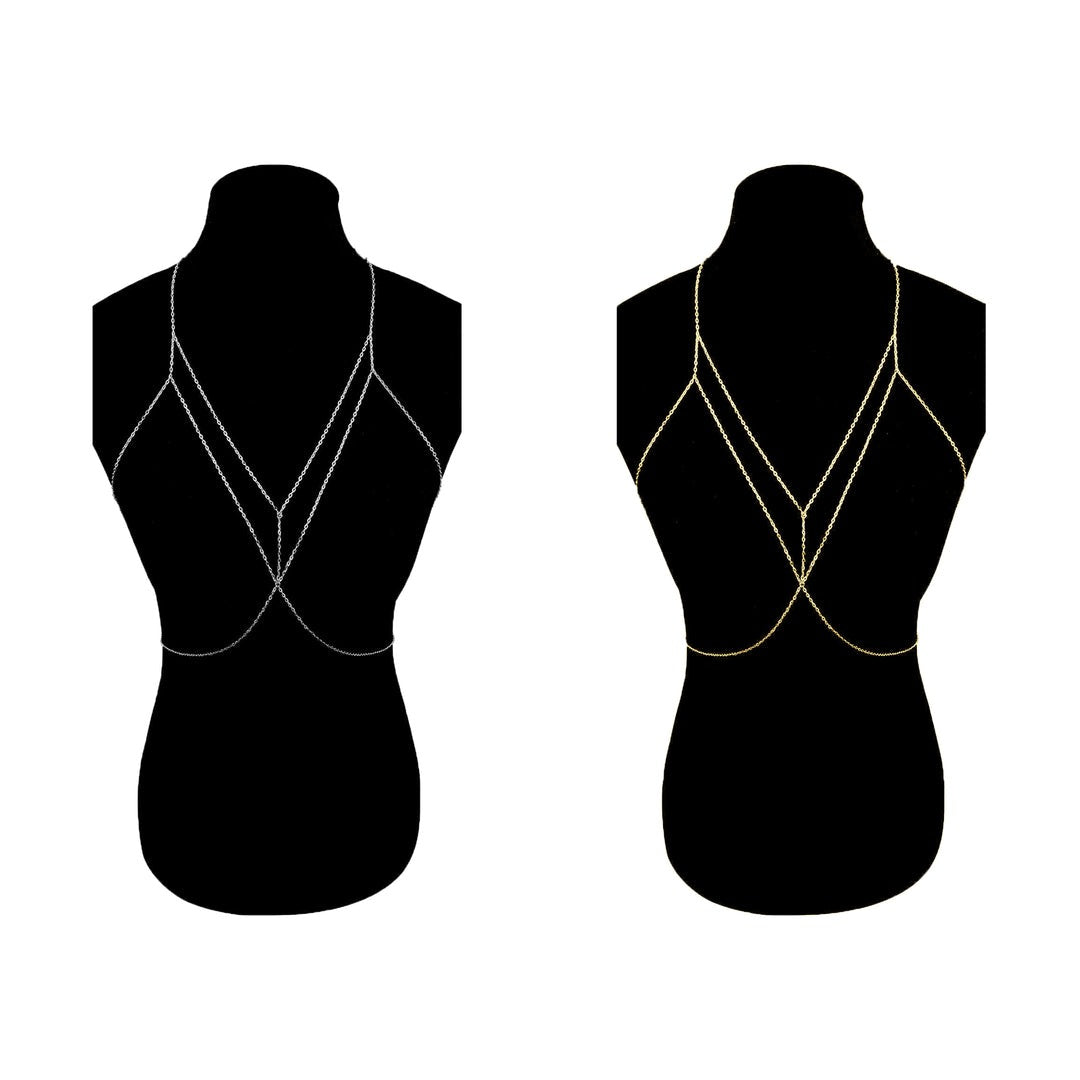 LAYERED CHAIN BRA (ADJUSTABLE)