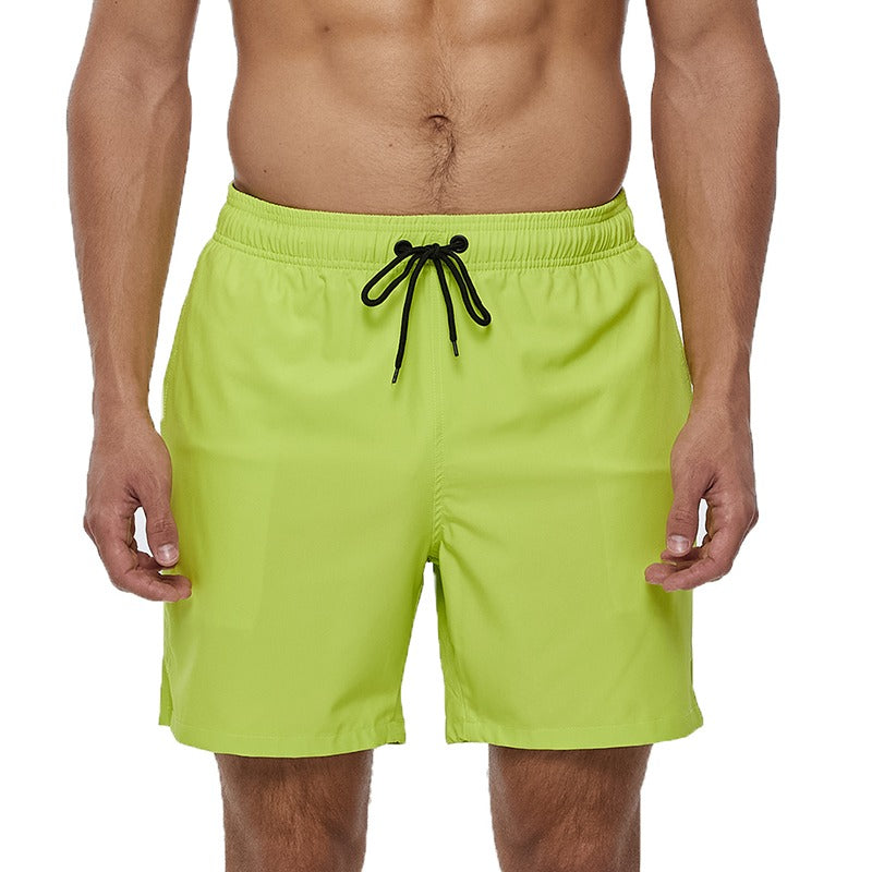 Men's Stretch Quick Dry Beach Shorts With Zipper Pockets and Mesh Lining