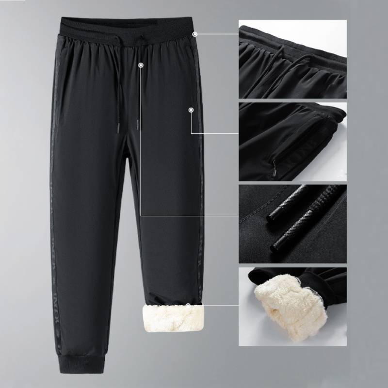 Men's Winter Thicken Fleece Warm Trousers.