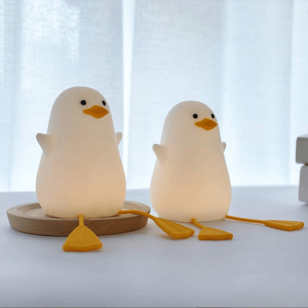 Cute Duck Night Light, Squishy Duck Lamp, Silicone Dimmable Nursery Nightlight