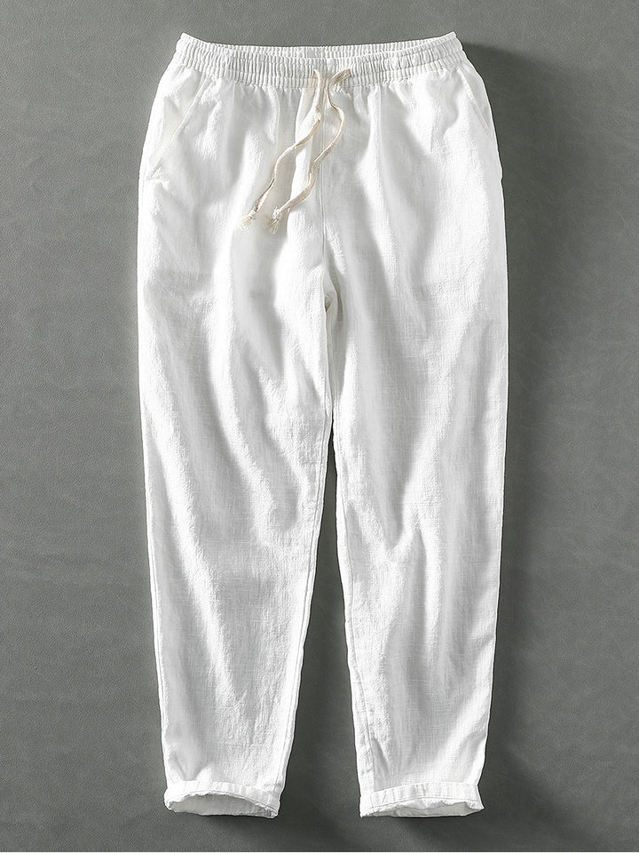 Straight Leg Linen Pants