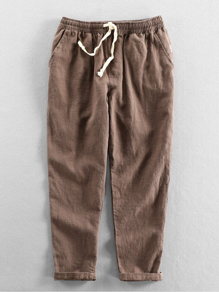 Straight Leg Linen Pants