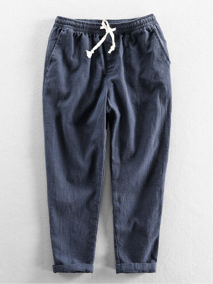 Straight Leg Linen Pants