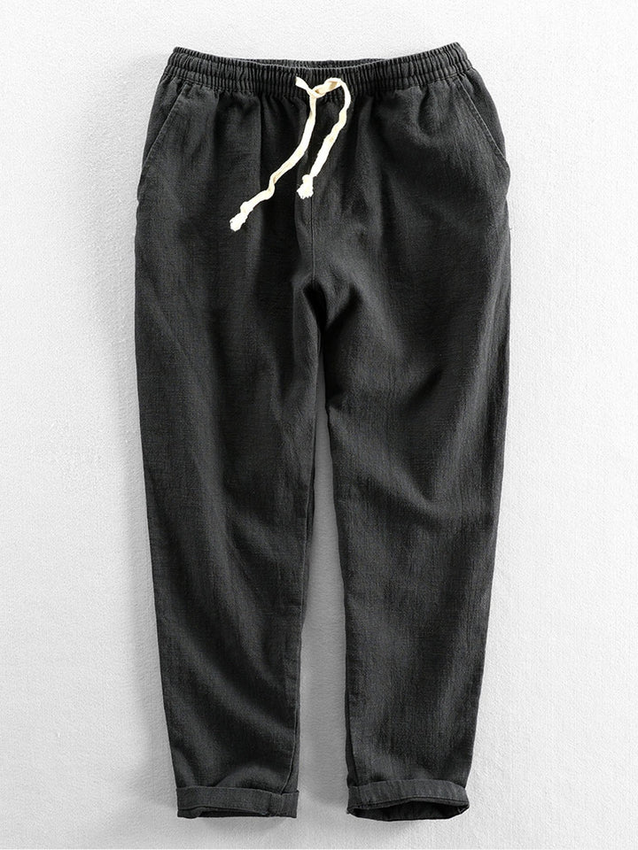 Straight Leg Linen Pants