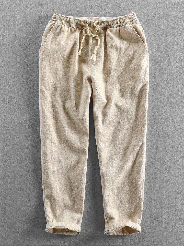 Straight Leg Linen Pants