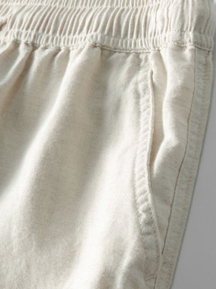 Straight Leg Linen Pants