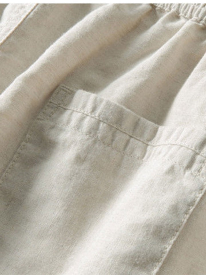 Straight Leg Linen Pants