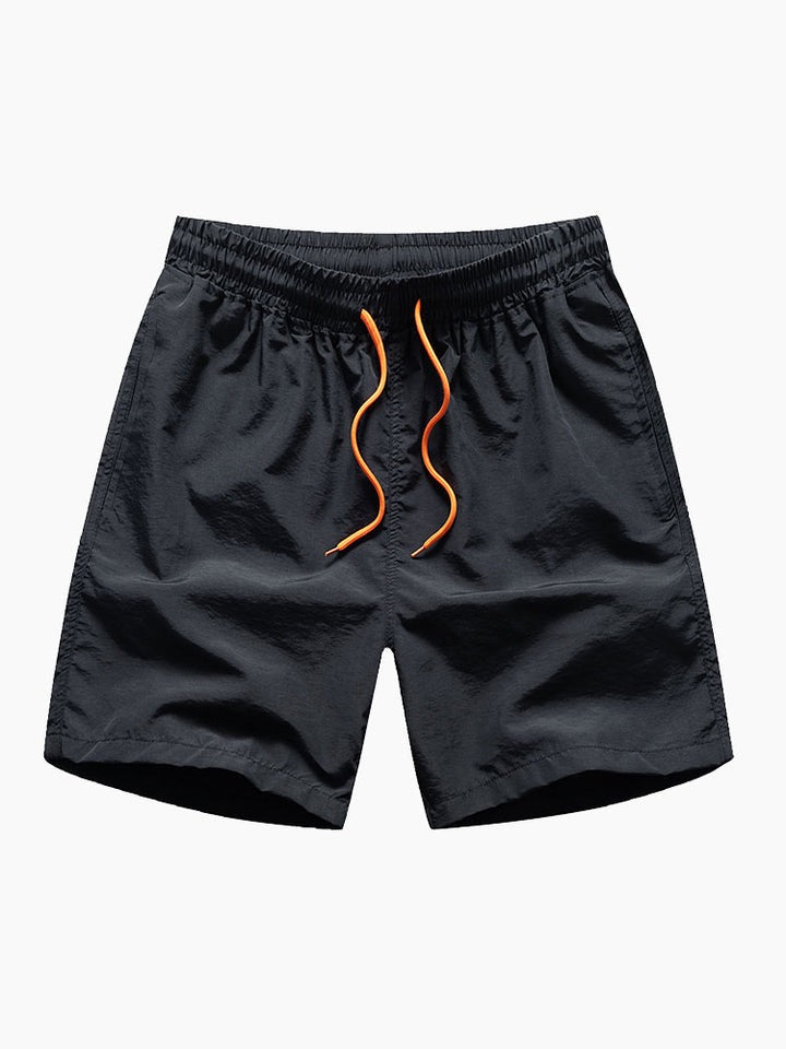 Man Mid Length Drawstring Swim Shorts