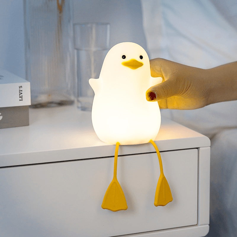 Cute Duck Night Light, Squishy Duck Lamp, Silicone Dimmable Nursery Nightlight