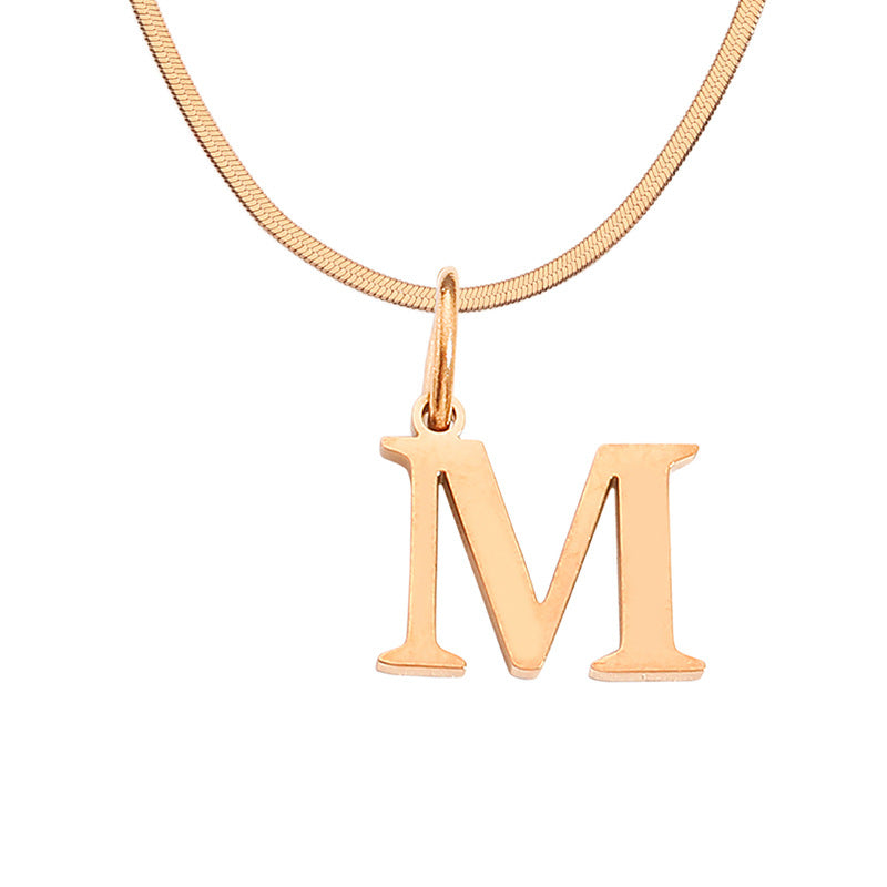 Initial Necklace, Letter Necklace, Gold Necklace, Personalized Name Necklace, Wife Gifts ,Gifts For Mom, Moms Gift, Birthday Gift for her