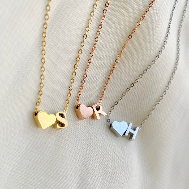 Initial Necklace, Letter Necklace, Gold Necklace, Personalized Name Necklace, Wife Gifts ,Gifts For Mom, Moms Gift, Birthday Gift for her