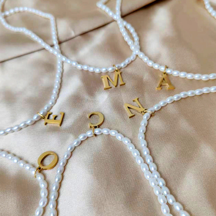 Initial Necklace, Letter Necklace, Gold Necklace, Personalized Name Necklace, Wife Gifts ,Gifts For Mom, Moms Gift, Birthday Gift for her