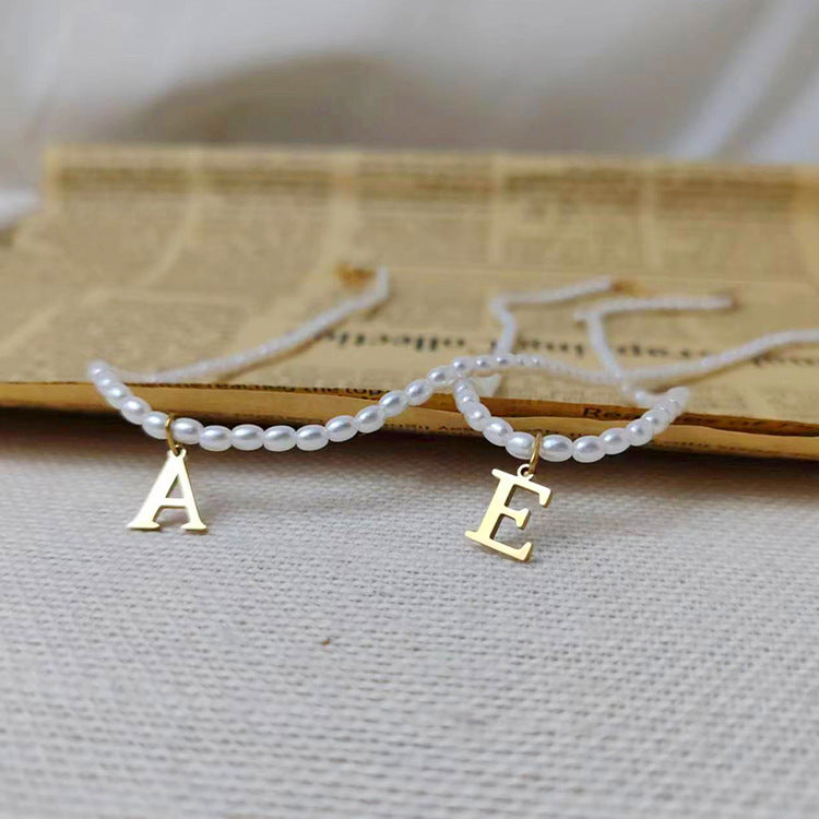 Initial Necklace, Letter Necklace, Gold Necklace, Personalized Name Necklace, Wife Gifts ,Gifts For Mom, Moms Gift, Birthday Gift for her