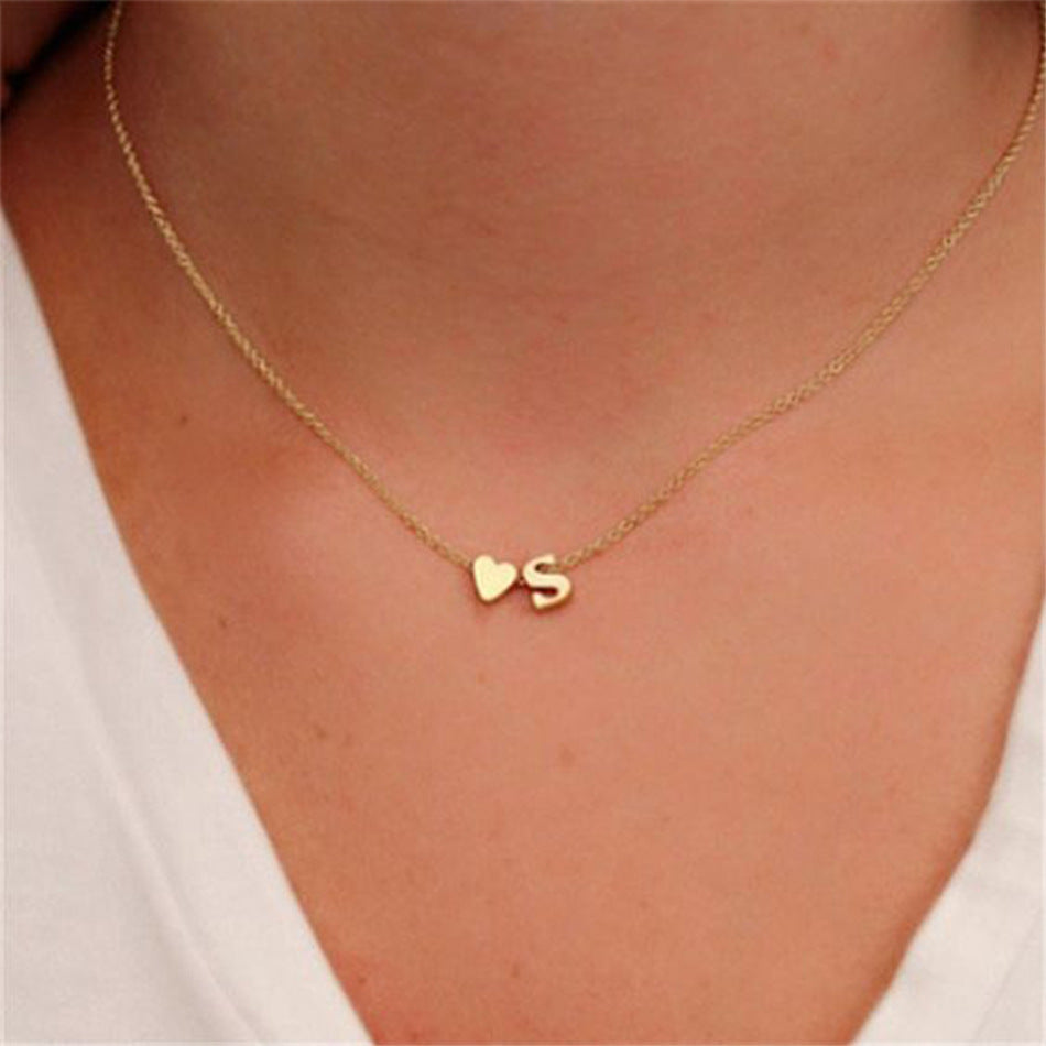 Initial Necklace, Letter Necklace, Gold Necklace, Personalized Name Necklace, Wife Gifts ,Gifts For Mom, Moms Gift, Birthday Gift for her