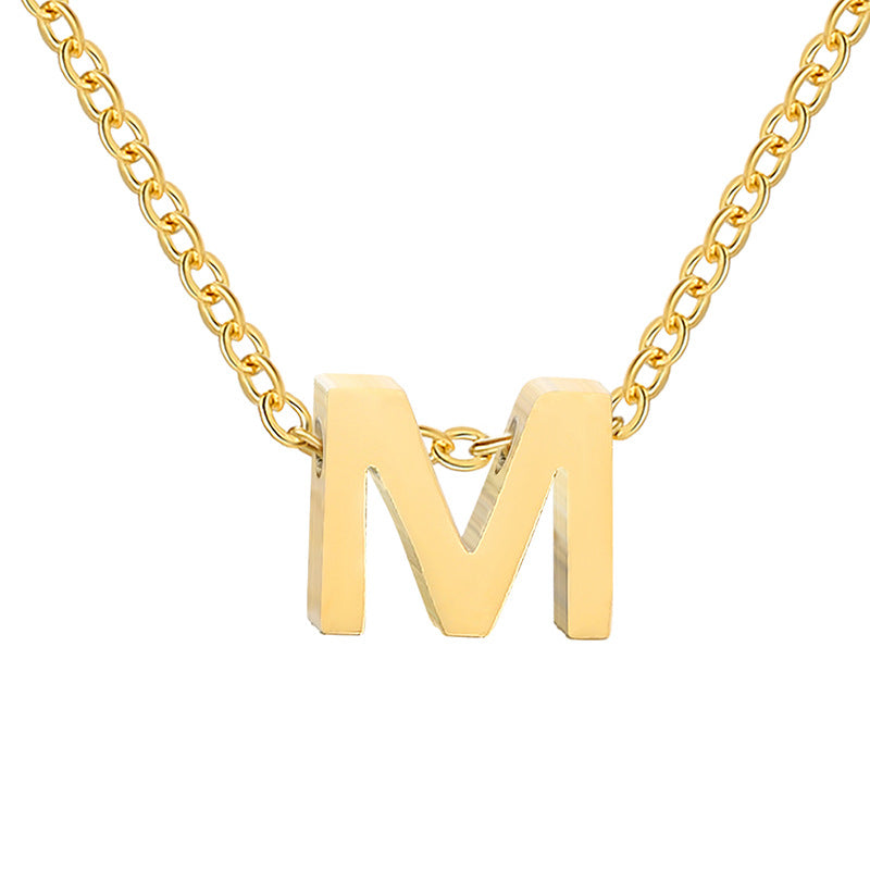 Initial Necklace, Letter Necklace, Gold Necklace, Personalized Name Necklace, Wife Gifts ,Gifts For Mom, Moms Gift, Birthday Gift for her