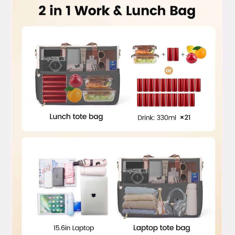 Lunch Bag for Women Insulated with Lunch Compartment