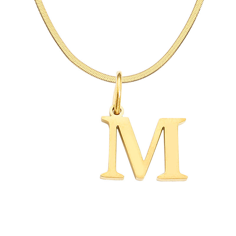 Initial Necklace, Letter Necklace, Gold Necklace, Personalized Name Necklace, Wife Gifts ,Gifts For Mom, Moms Gift, Birthday Gift for her