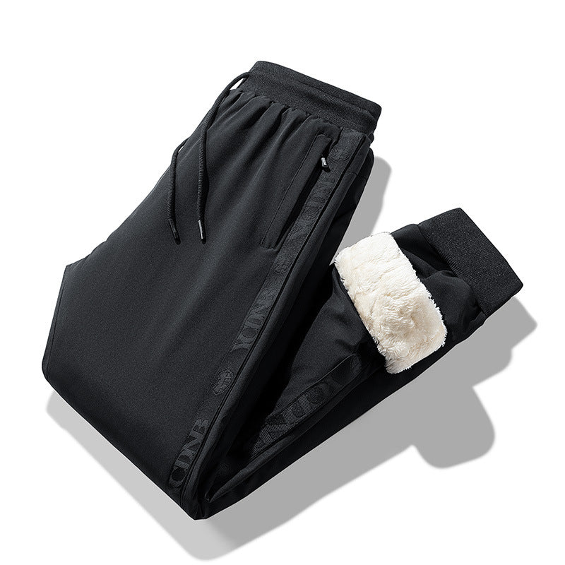 Men's Winter Thicken Fleece Warm Trousers.