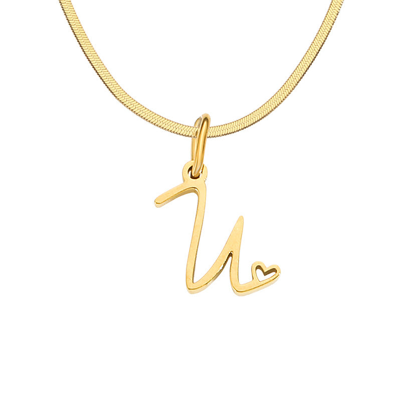 Initial Necklace, Letter Necklace, Gold Necklace, Personalized Name Necklace, Wife Gifts ,Gifts For Mom, Moms Gift, Birthday Gift for her