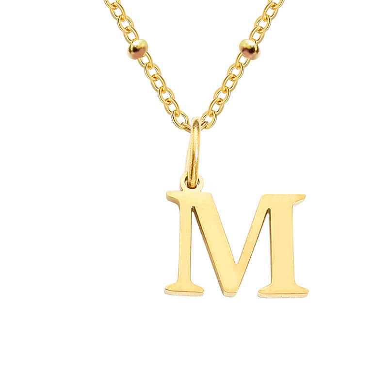 Initial Necklace, Letter Necklace, Gold Necklace, Personalized Name Necklace, Wife Gifts ,Gifts For Mom, Moms Gift, Birthday Gift for her