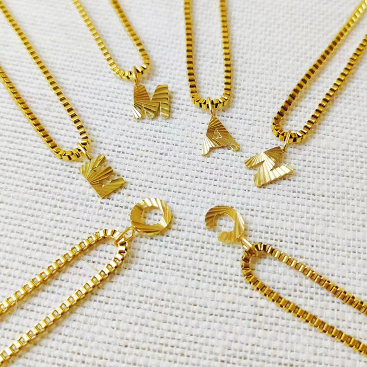 Initial Necklace, Letter Necklace, Gold Necklace, Personalized Name Necklace, Wife Gifts ,Gifts For Mom, Moms Gift, Birthday Gift for her