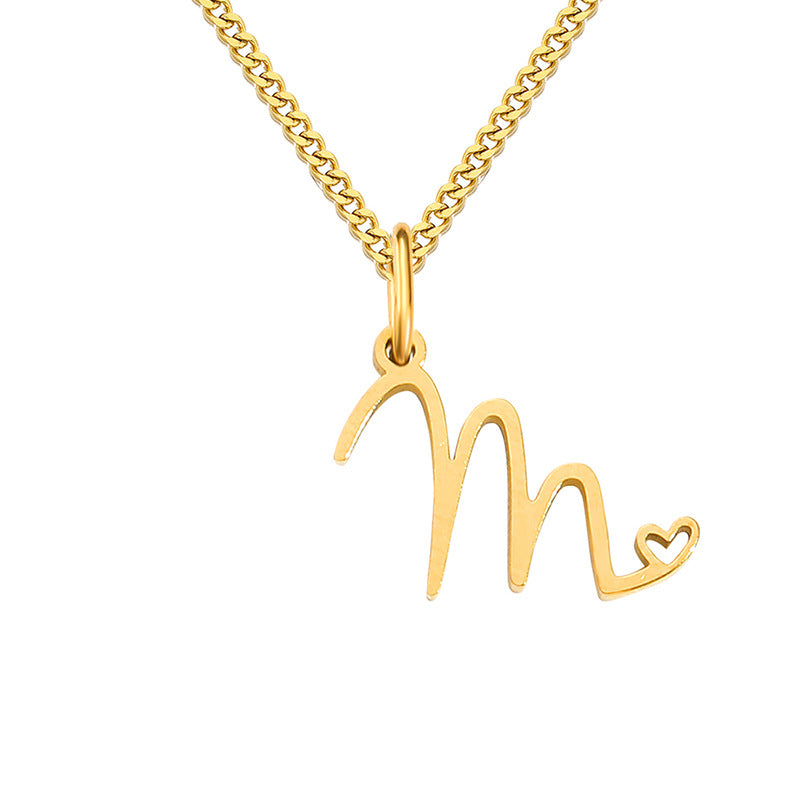 Initial Necklace, Letter Necklace, Gold Necklace, Personalized Name Necklace, Wife Gifts ,Gifts For Mom, Moms Gift, Birthday Gift for her