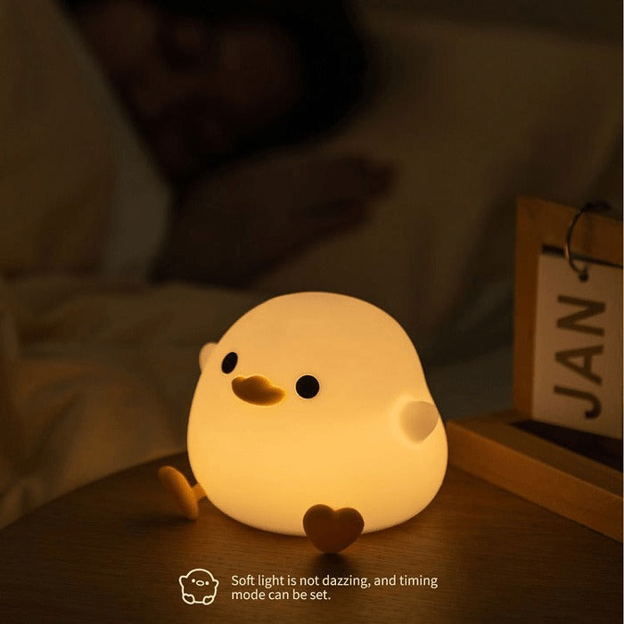 DoDo Duck Night Light,Baby Benson Duck Night Light, LED Cute Bean Duck night lamp Night Light