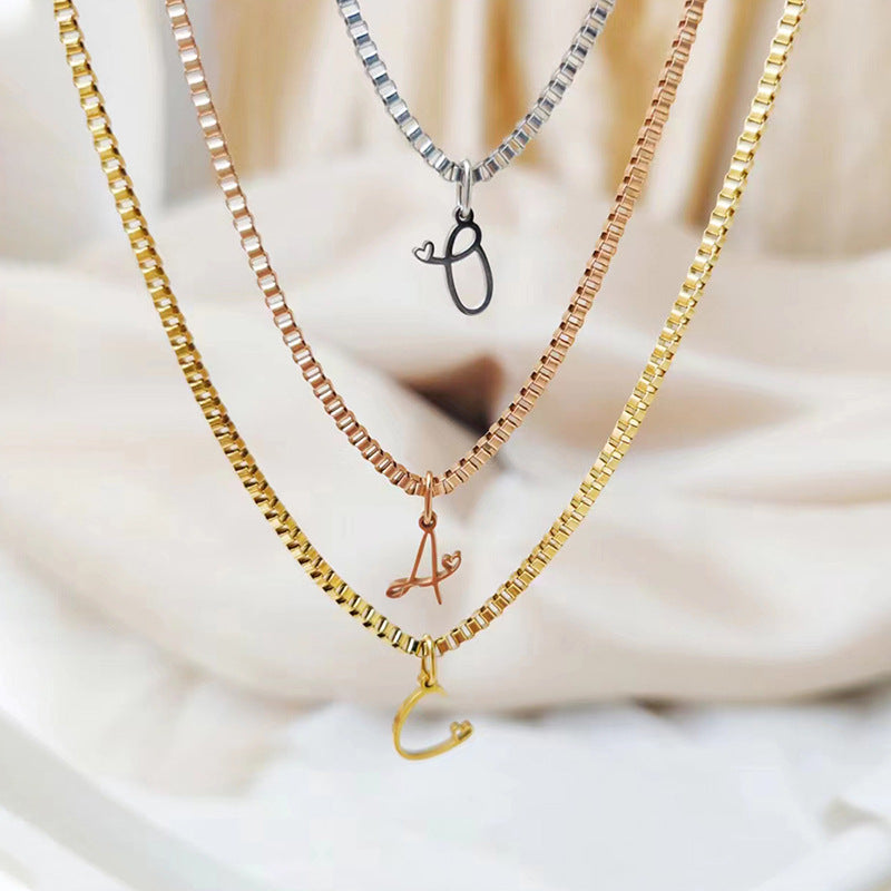 Initial Necklace, Letter Necklace, Gold Necklace, Personalized Name Necklace, Wife Gifts ,Gifts For Mom, Moms Gift, Birthday Gift for her