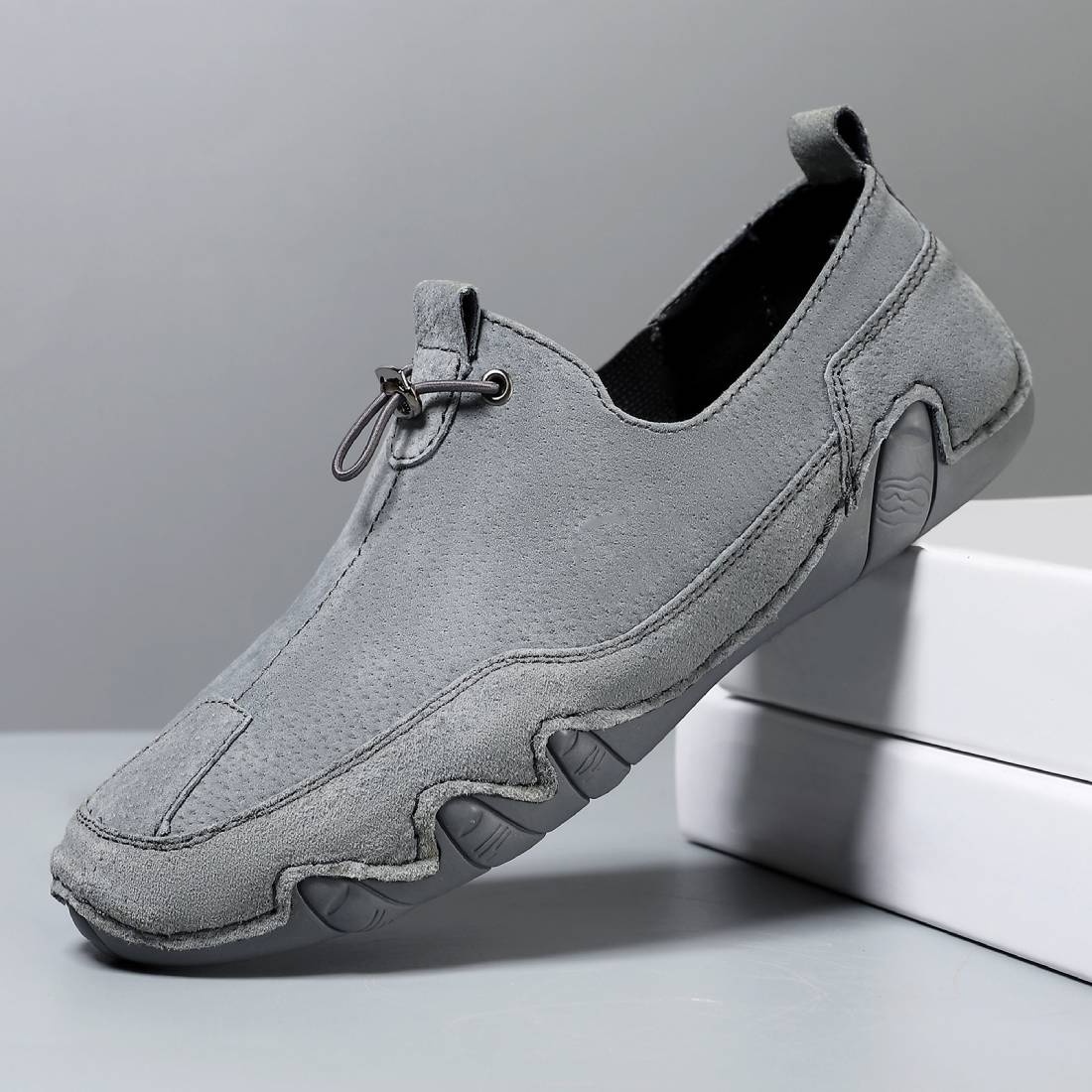 Slip On Casual Outdoor Men's Leather Shoes