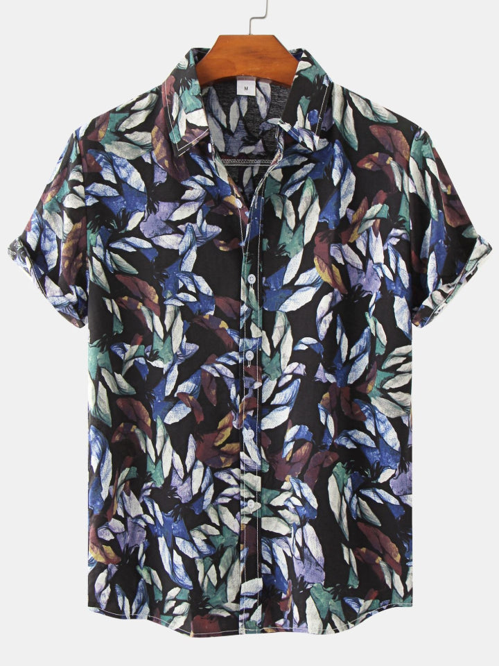 Printed Short Sleeve Men's Shirts SZYL041008