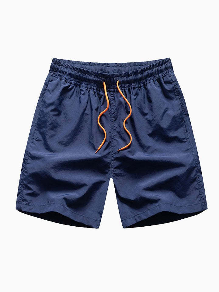 Man Mid Length Drawstring Swim Shorts