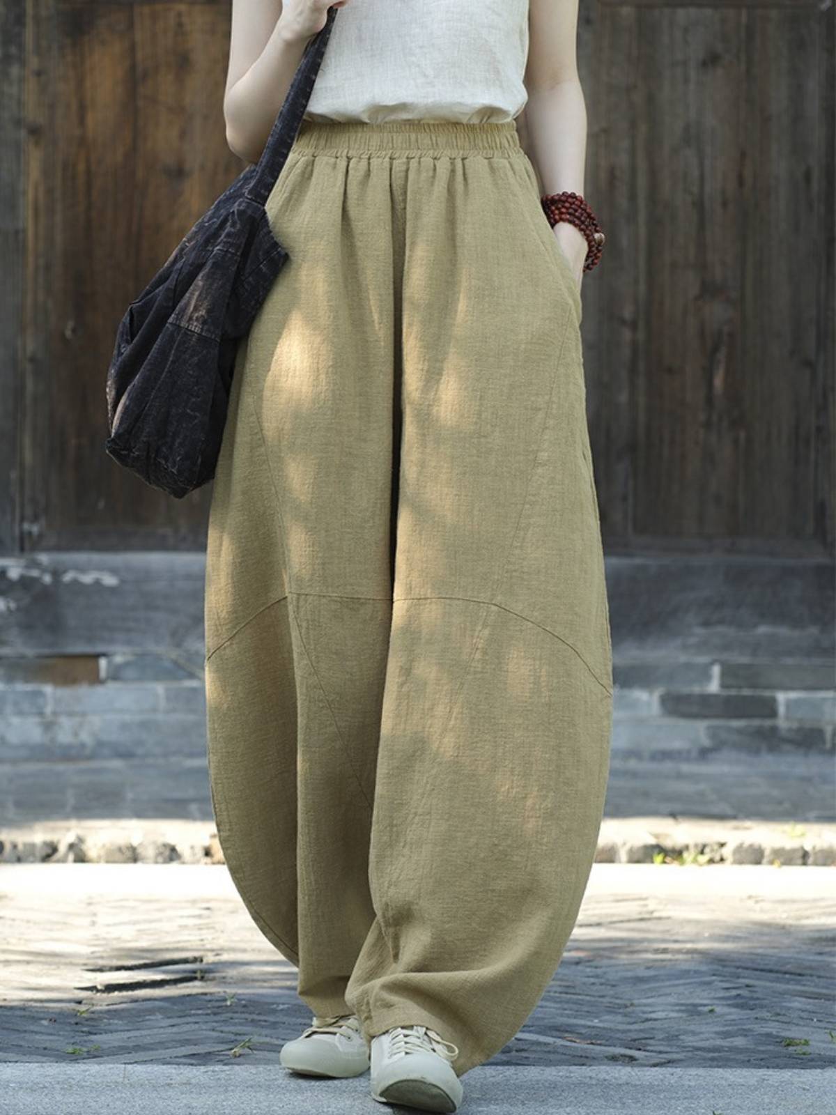 Comfortable Women's Linen Pants with Pockets