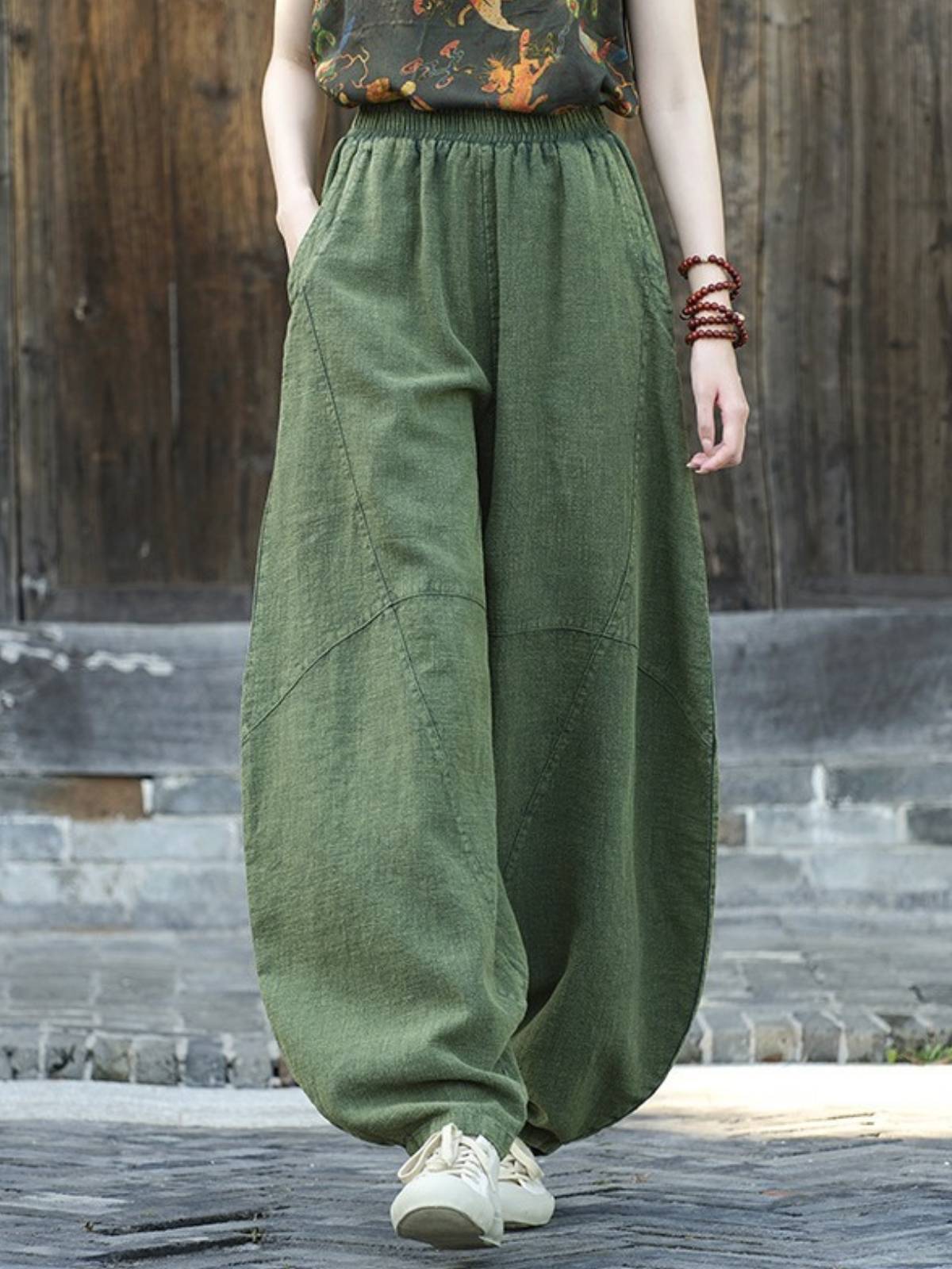 Comfortable Women's Linen Pants with Pockets