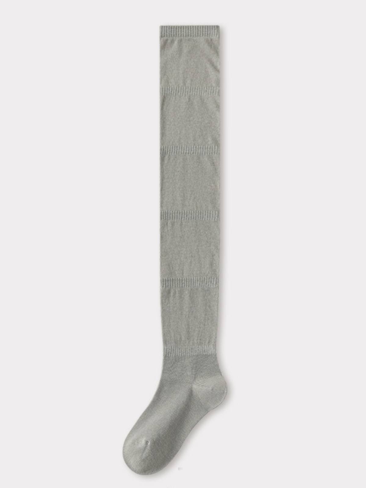 Women's Sheer Over-the-Knee High Socks - Transparent Mesh Slouch Socks with Seamless Design