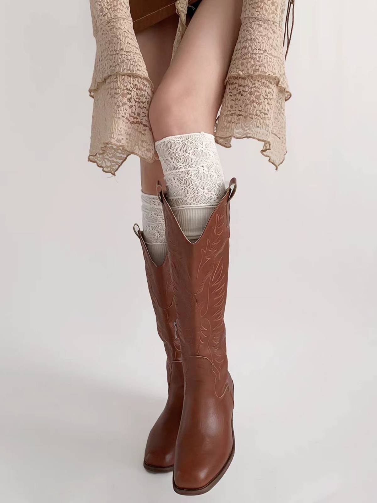 Women's Lace Over-the-Knee Socks