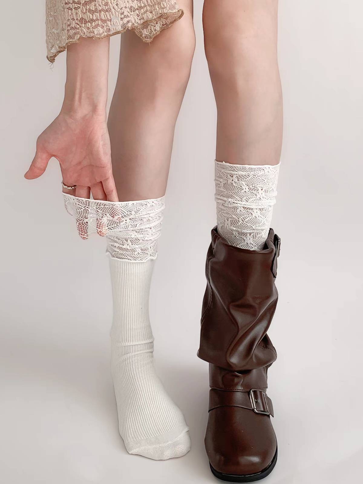 Women's Lace Over-the-Knee Socks